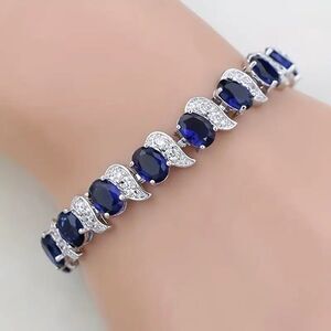 Synthetic Saphire Bracelet